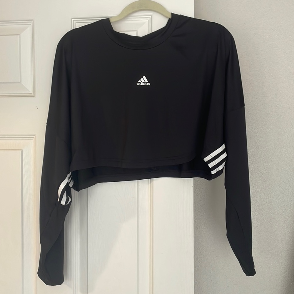 adidas hyper glam crop crew
